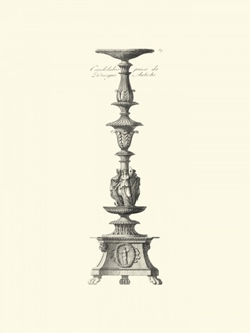 BandW Antique Candlestick I