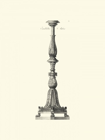 BandW Antique Candlestick II