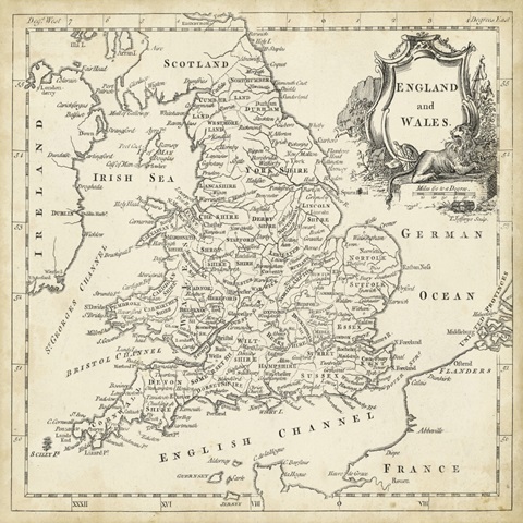 Map of England and Wales