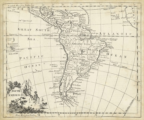 Map of South America