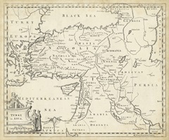 Map of Turkey in Asia