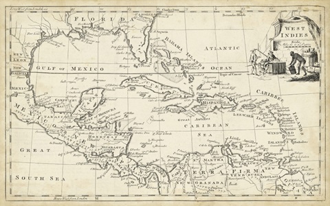 Map of West Indies