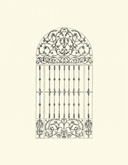 BandW Wrought Iron Gate III