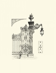 BandW Wrought Iron Gate IV