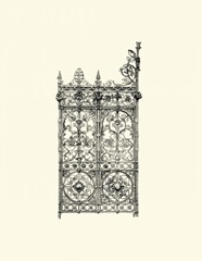 BandW Wrought Iron Gate V