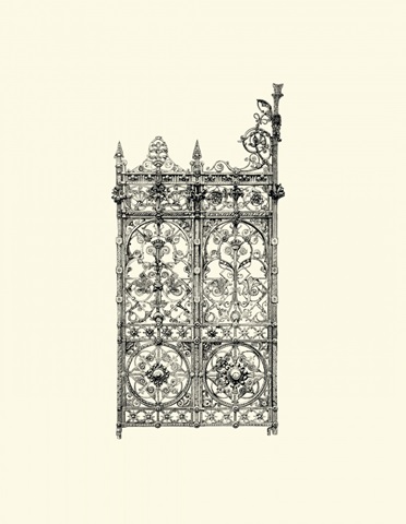 BandW Wrought Iron Gate V