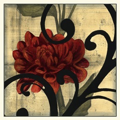 Dahlias and Scrolls I