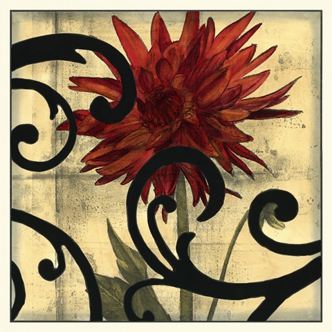 Dahlias and Scrolls II