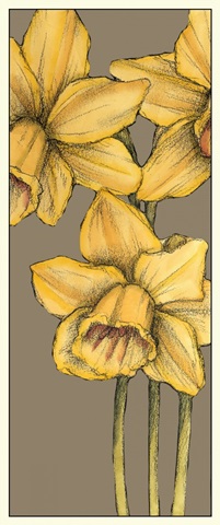 Graphic Flower Panel IV