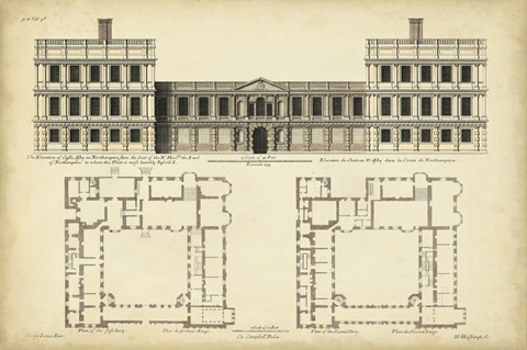 Elevation and Plan for Castle Abby