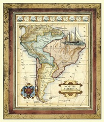Map of South America
