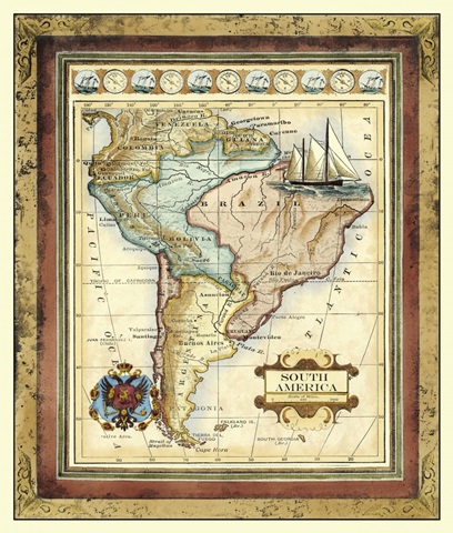 Map of South America