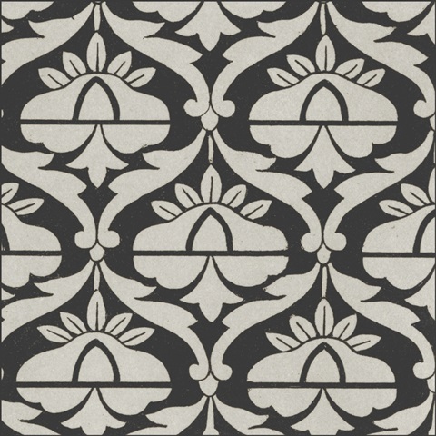 Black and Tan Tile II