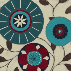 Blue Blossom Fresco I