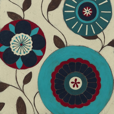 Blue Blossom Fresco III