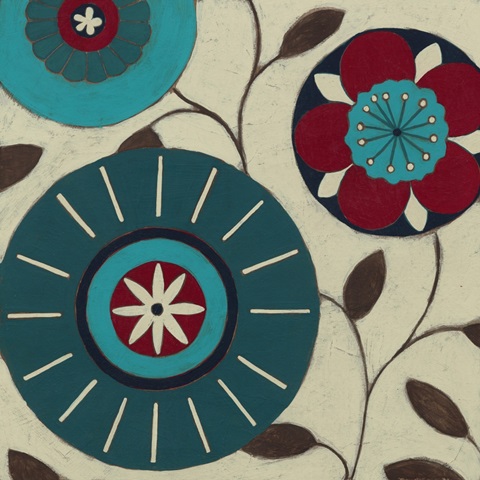 Blue Blossom Fresco IV