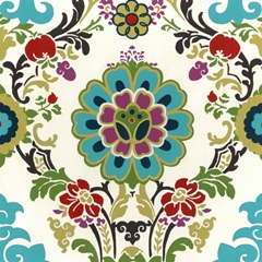 Jewel-tone Damask I