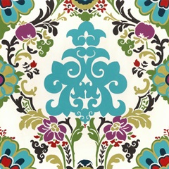Jewel-tone Damask III