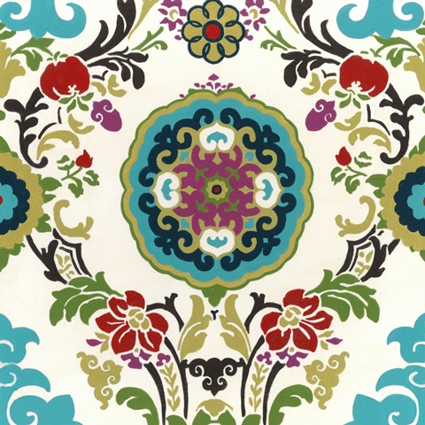 Jewel-tone Damask IV