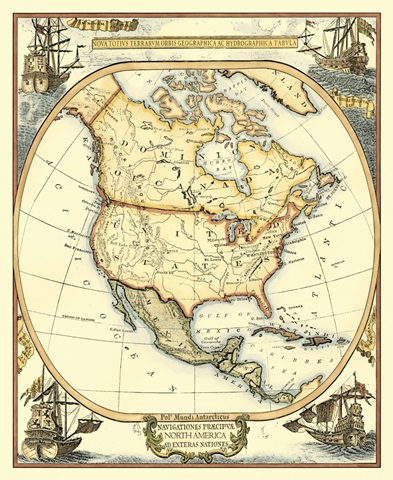 Nautical Map of North America