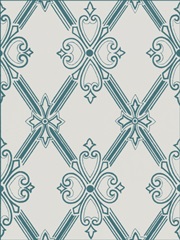 Ornamental Pattern in Teal II