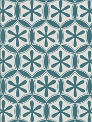 Ornamental Pattern in Teal III