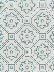 Ornamental Pattern in Teal IV