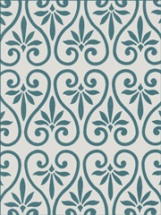 Ornamental Pattern in Teal IX