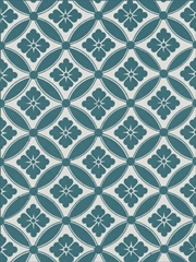 Ornamental Pattern in Teal VII