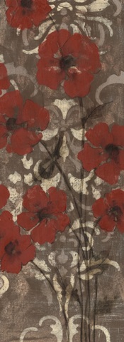 Poppies on Damask II