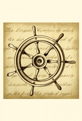 Sepia Captain's Wheel