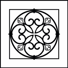 Black and White Ironwork I