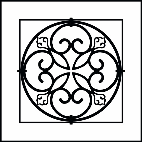 Black and White Ironwork I