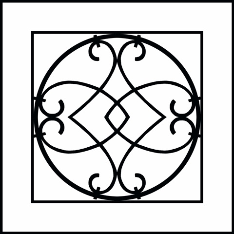 Black and White Ironwork VI