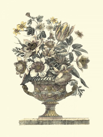 Flowers in an Urn I (Sepia)