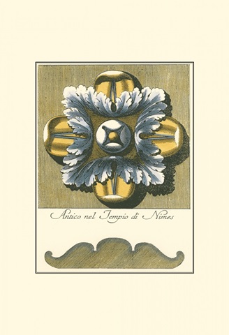 Blue and Yellow Rosette I