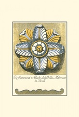 Blue and Yellow Rosette II