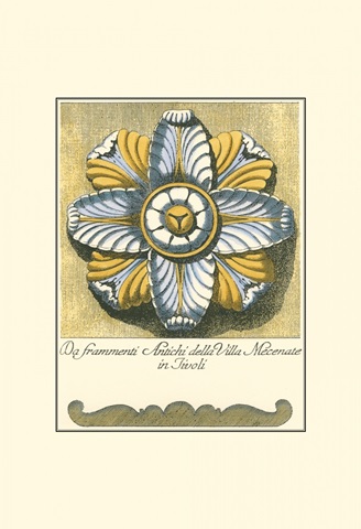 Blue and Yellow Rosette II