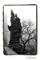 Charles Bridge in Morning Fog IV