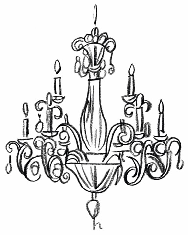 Graphic Chandelier I