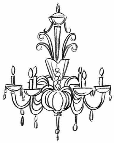 Graphic Chandelier II