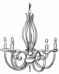 Graphic Chandelier IV