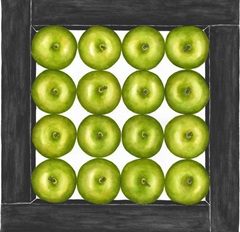 Green Apples Cubed