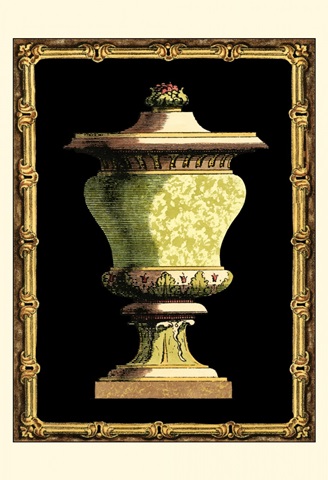 Jade Urn on Black I