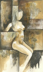 Mini Contemporary Seated Nude I