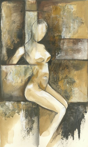 Mini Contemporary Seated Nude I