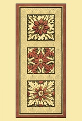 Printed Rosette Tapestry I