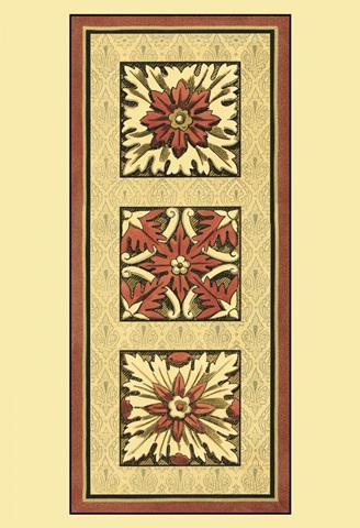 Printed Rosette Tapestry I