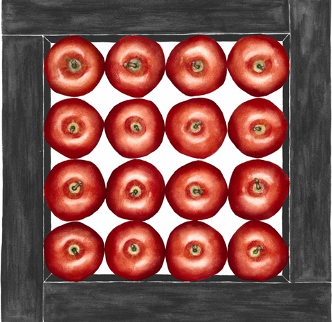 Red Apples Cubed