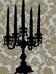 Small Candelabra Silhouette II